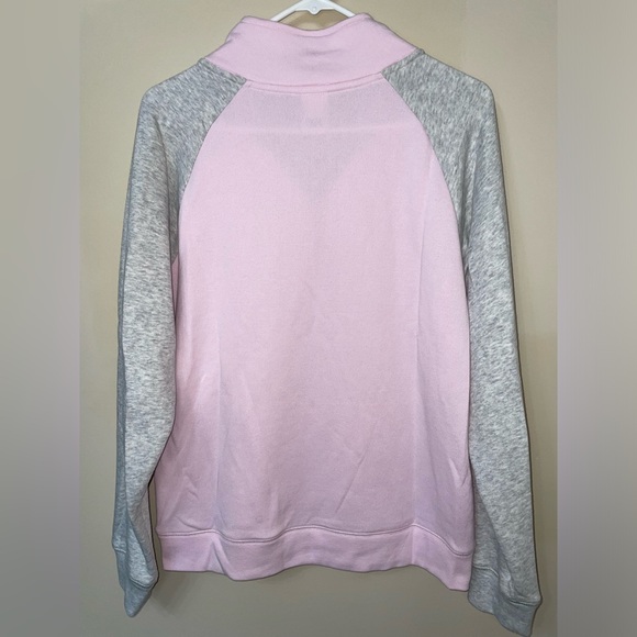 Victoria’s Secret PINK Campus Quarter-Zip Pullover Pink Small New Without Tags - Picture 4 of 5
